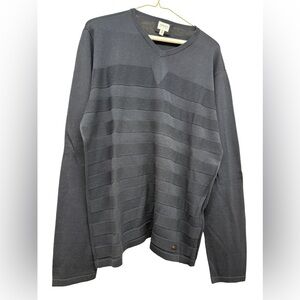 Armani Collezioni Charcoal V-Neck Sweater